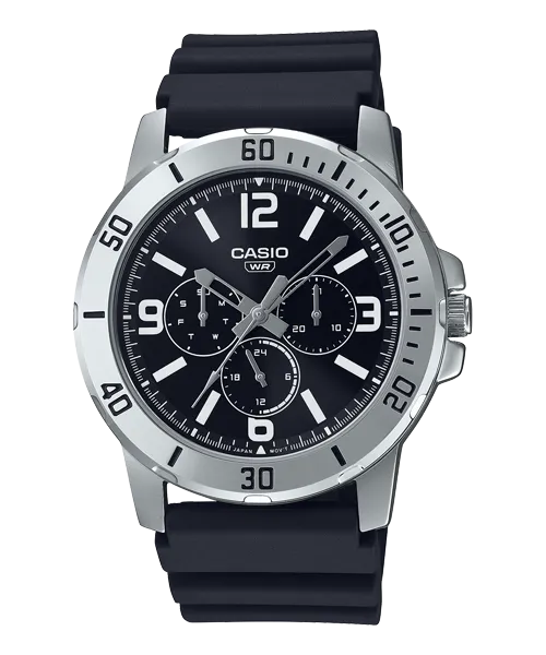 Reloj casual correa de resina MTP-VD300-1B
