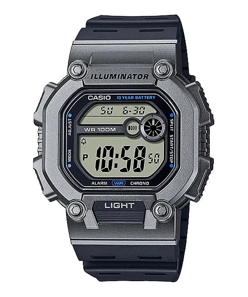 Reloj casual correa de resina W-737H-1A2V
