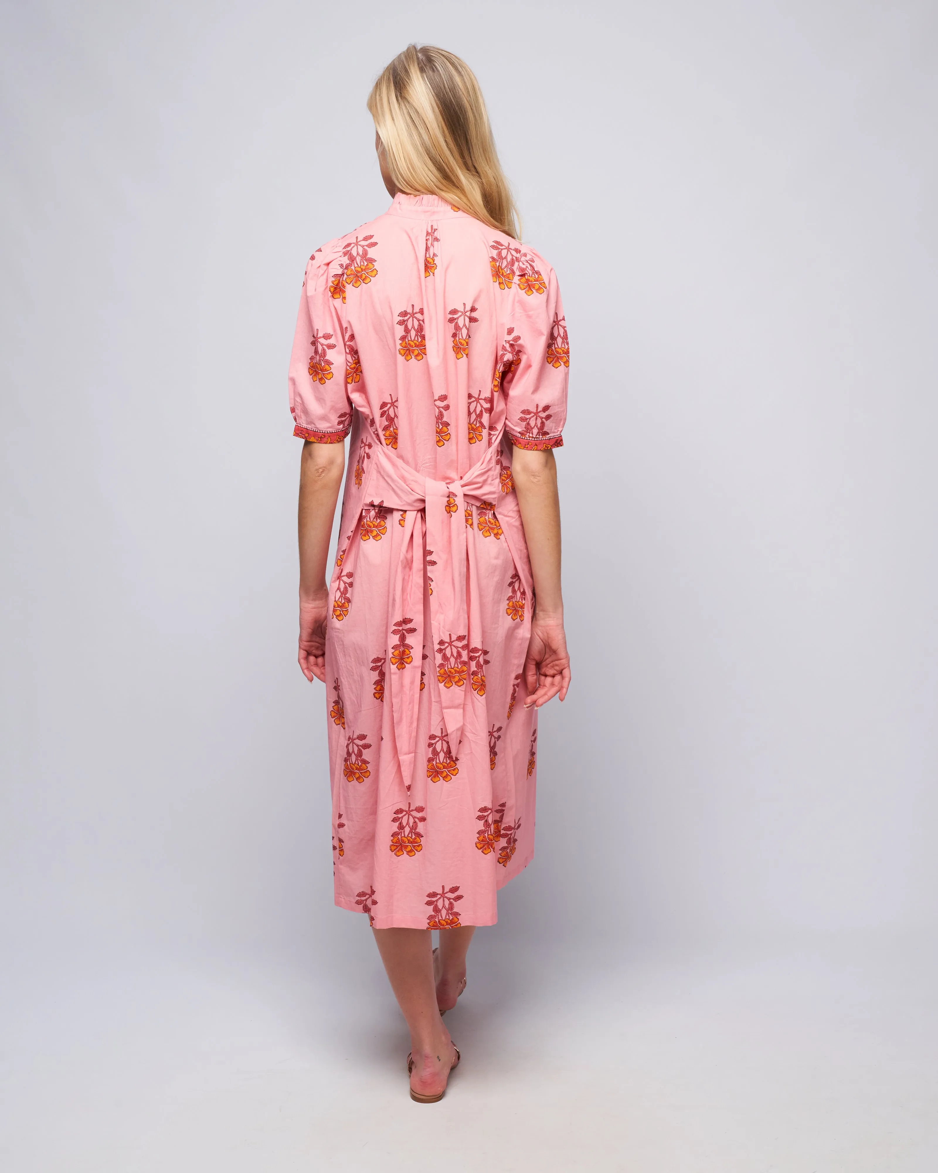 remi peony dress - pink punch