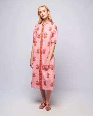 remi peony dress - pink punch
