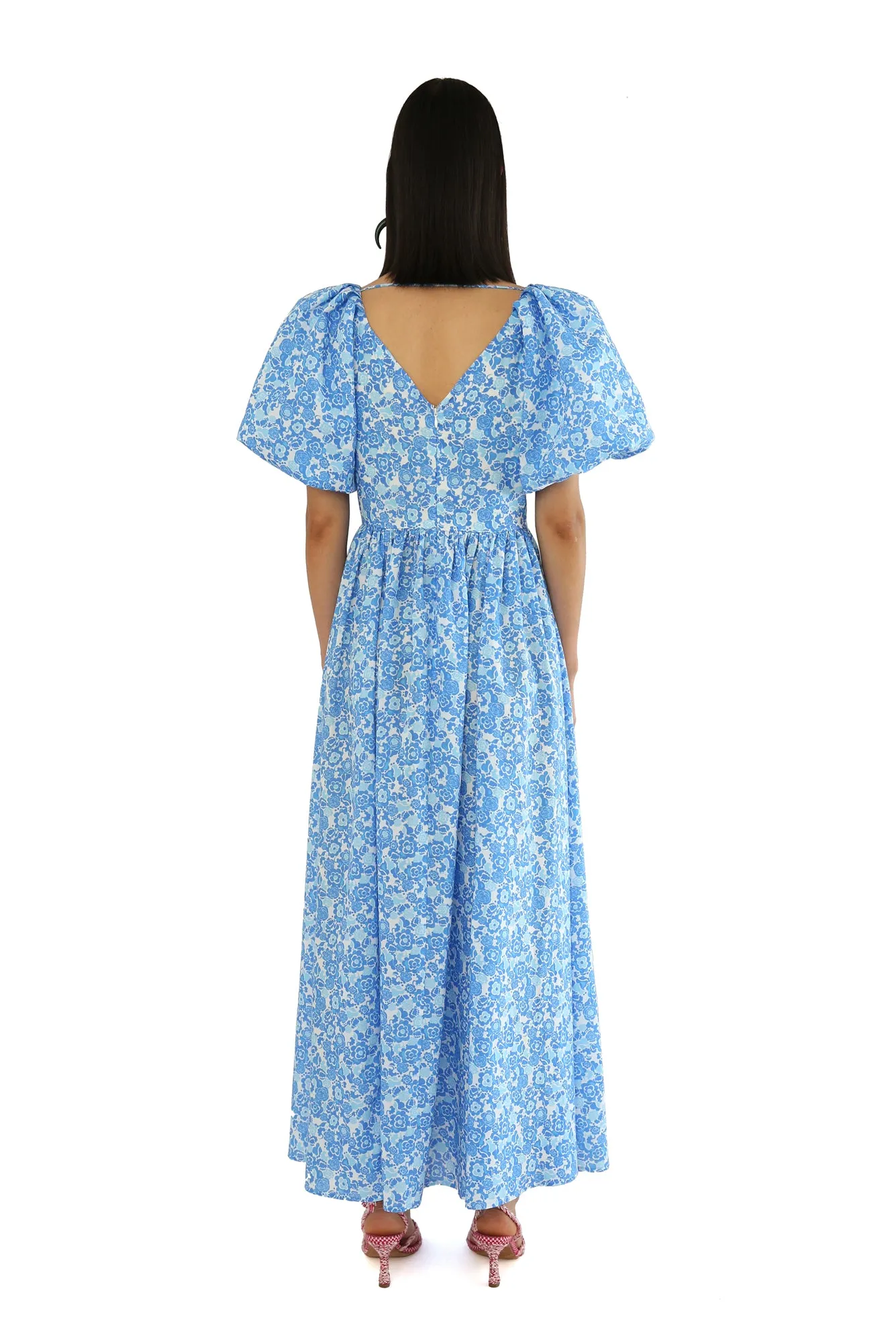 Rococo Dress in Lavanda Print