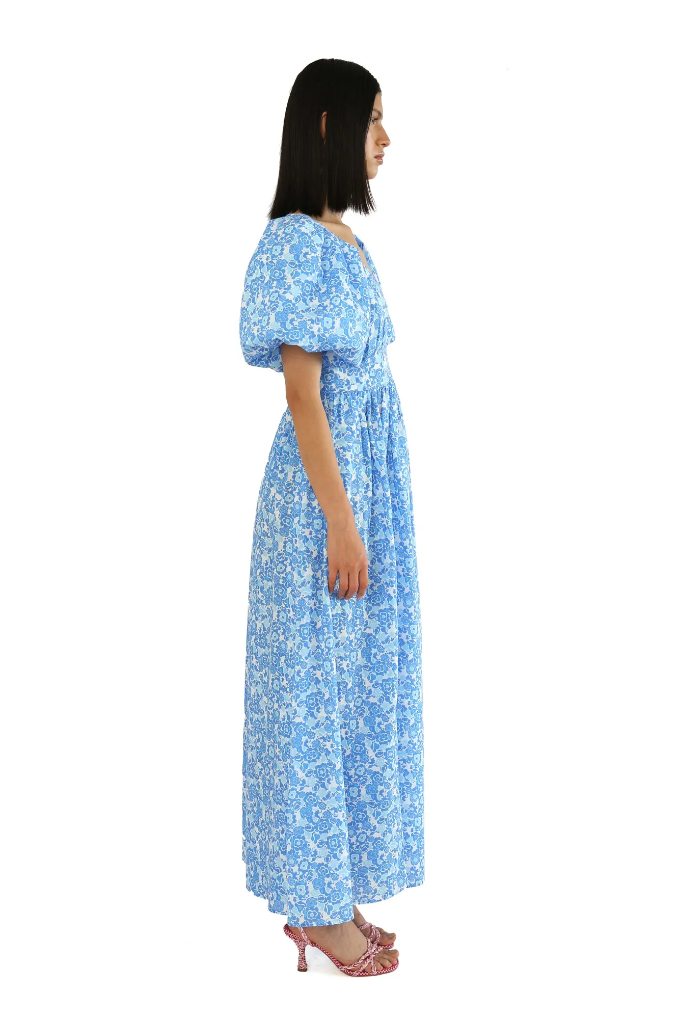 Rococo Dress in Lavanda Print
