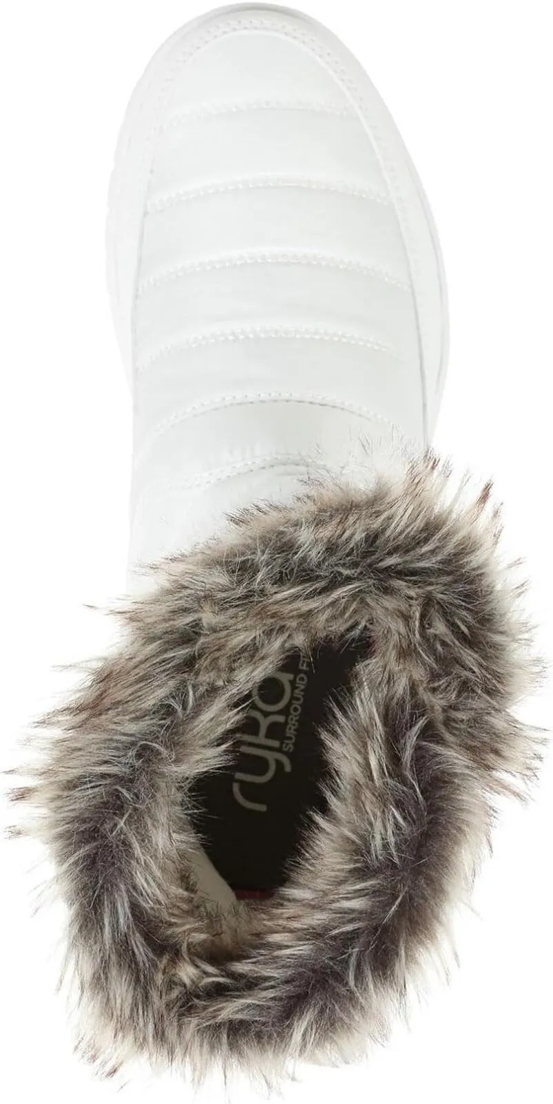 Ryka Women's SUZY Winter Faux Fure Boot G4508M1 White 10M