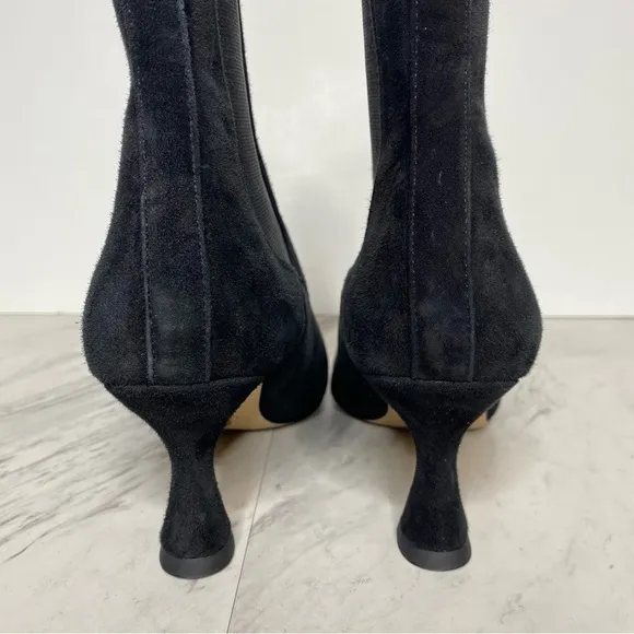 Sam Edelman Lani Black Suede Chelsea Bootie 5 1/2