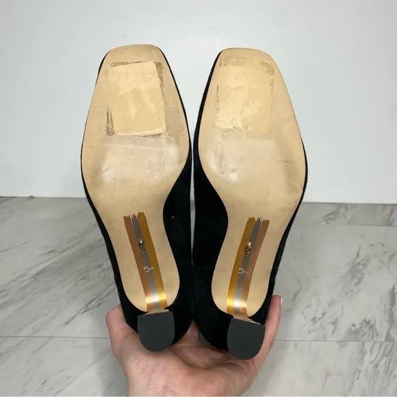 Sam Edelman Lani Black Suede Chelsea Bootie 5 1/2