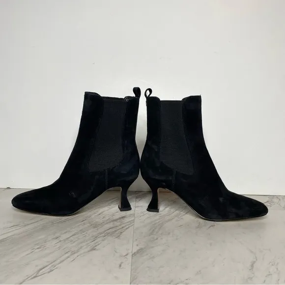 Sam Edelman Lani Black Suede Chelsea Bootie 5 1/2