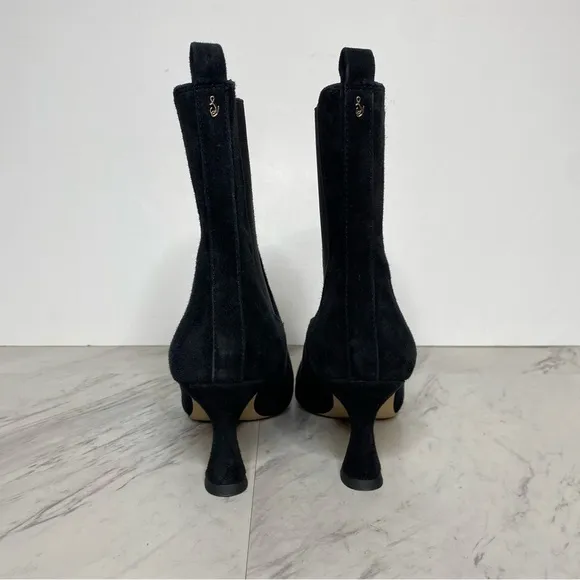 Sam Edelman Lani Black Suede Chelsea Bootie 5 1/2