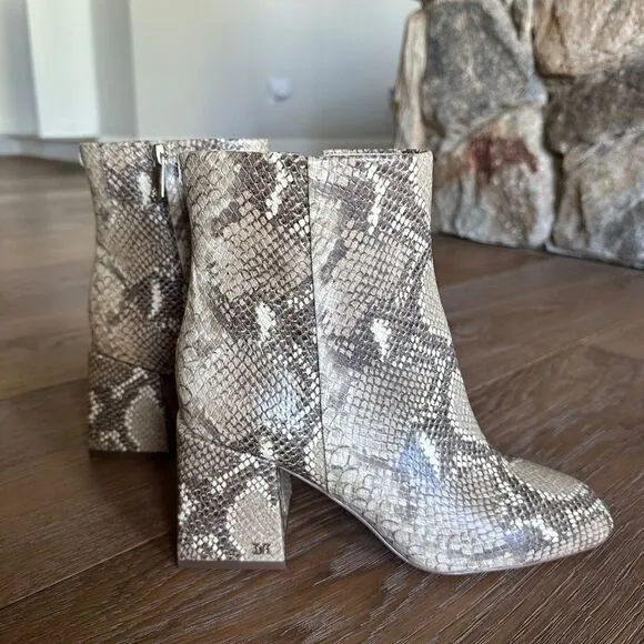 SAM EDELMAN Daruby Bootie in Wheat Snake