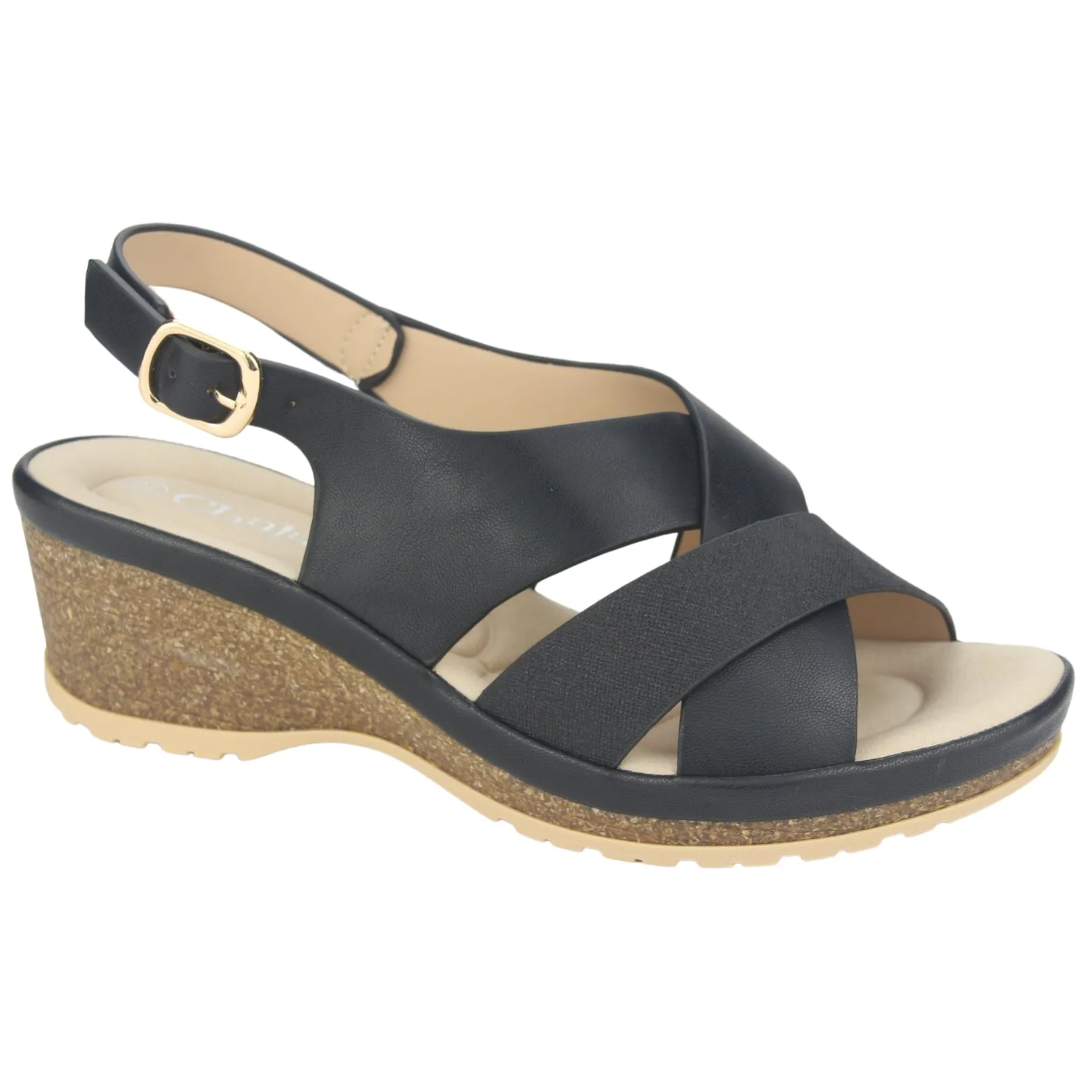 Sandalia Chalada Mujer Ica-30 Negro Casual