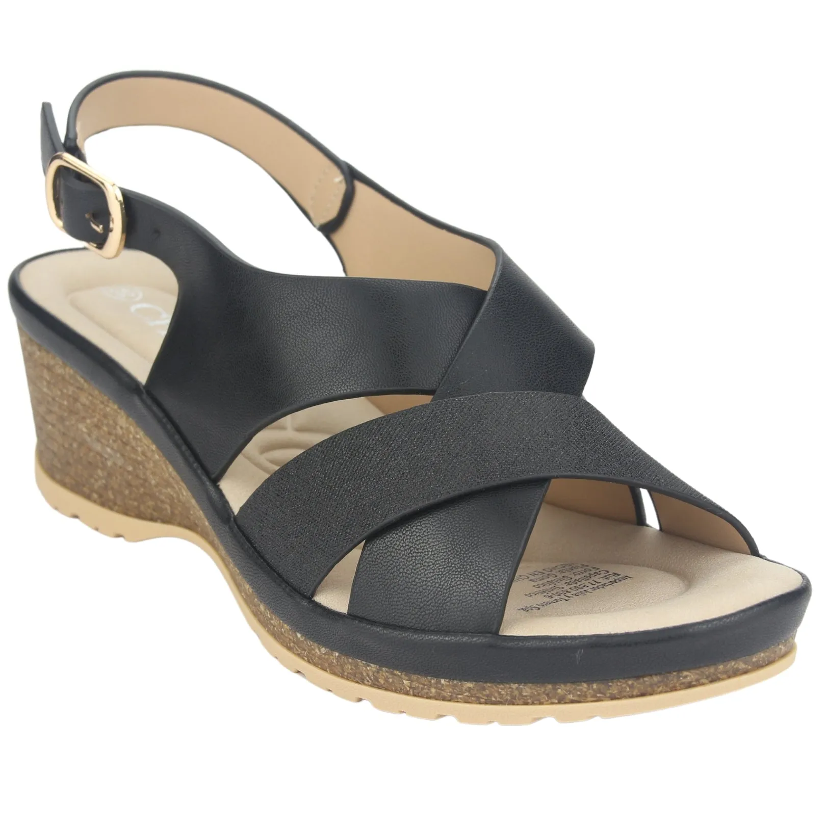Sandalia Chalada Mujer Ica-30 Negro Casual
