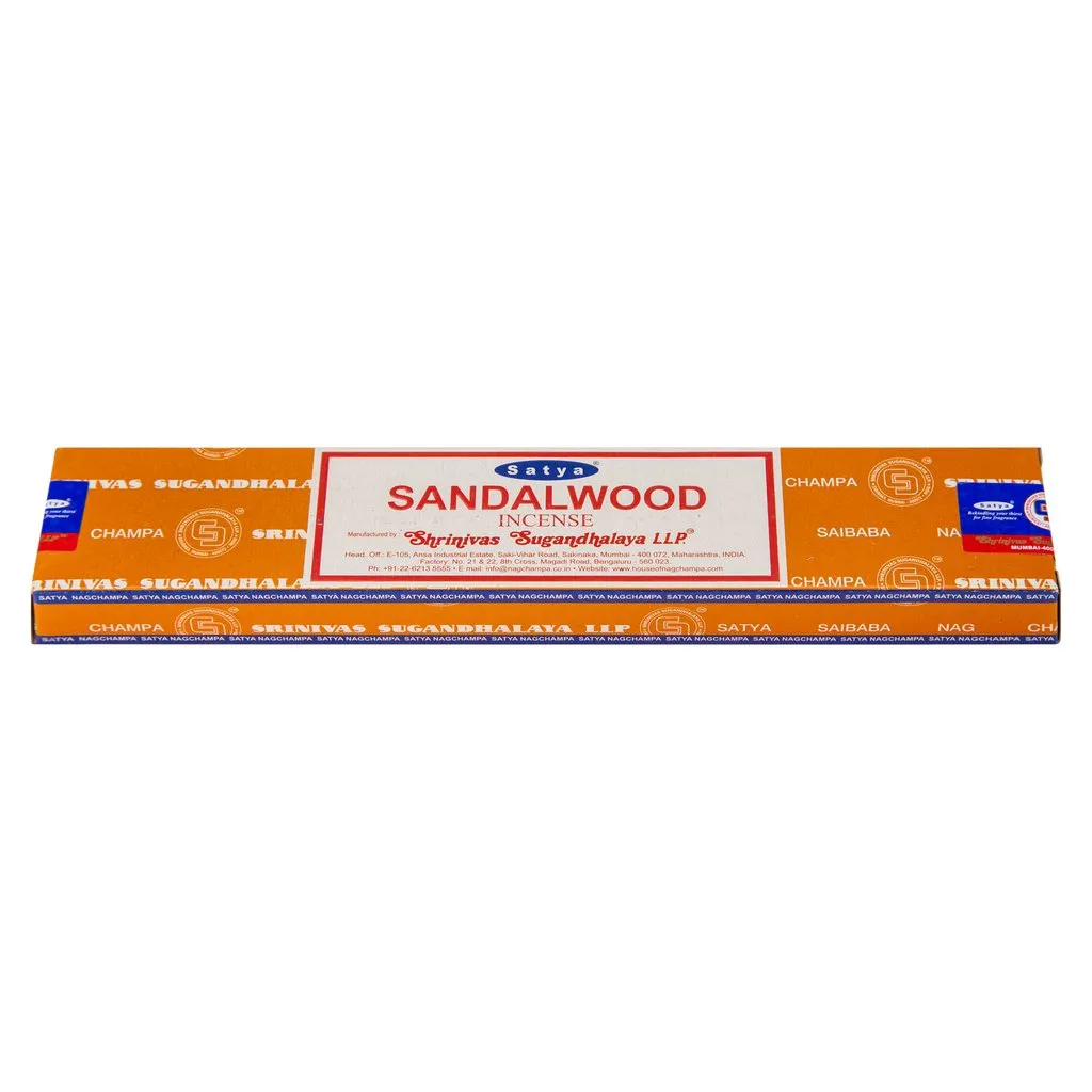 Satya Sandal Wood 15g | 1 Pack (12 Sticks)