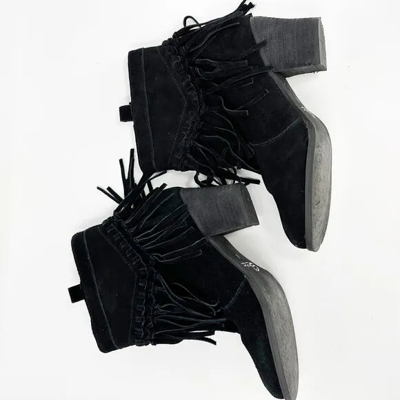 Sbicca 'Sound' Fringe Suede Bootie 8