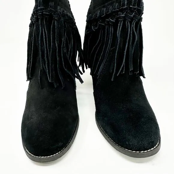Sbicca 'Sound' Fringe Suede Bootie 8