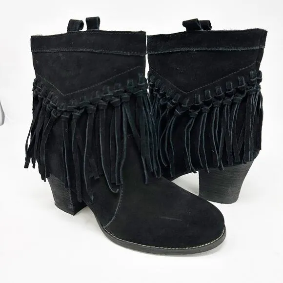 Sbicca 'Sound' Fringe Suede Bootie 8