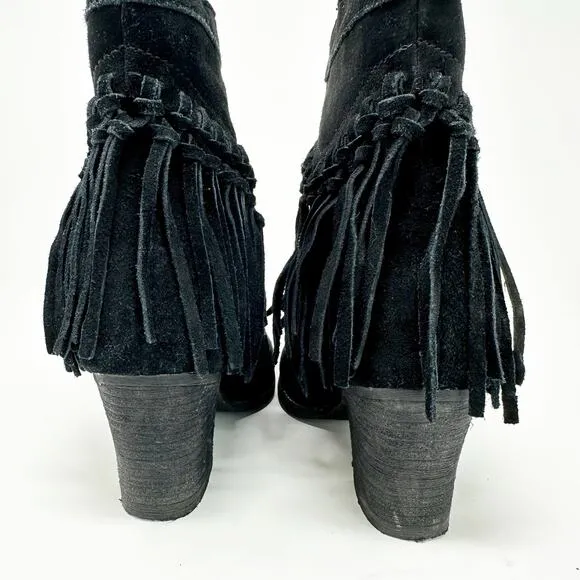 Sbicca 'Sound' Fringe Suede Bootie 8