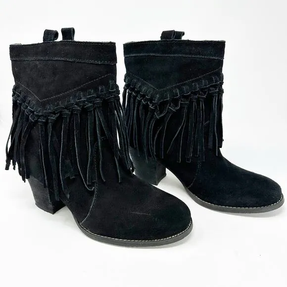 Sbicca 'Sound' Fringe Suede Bootie 8