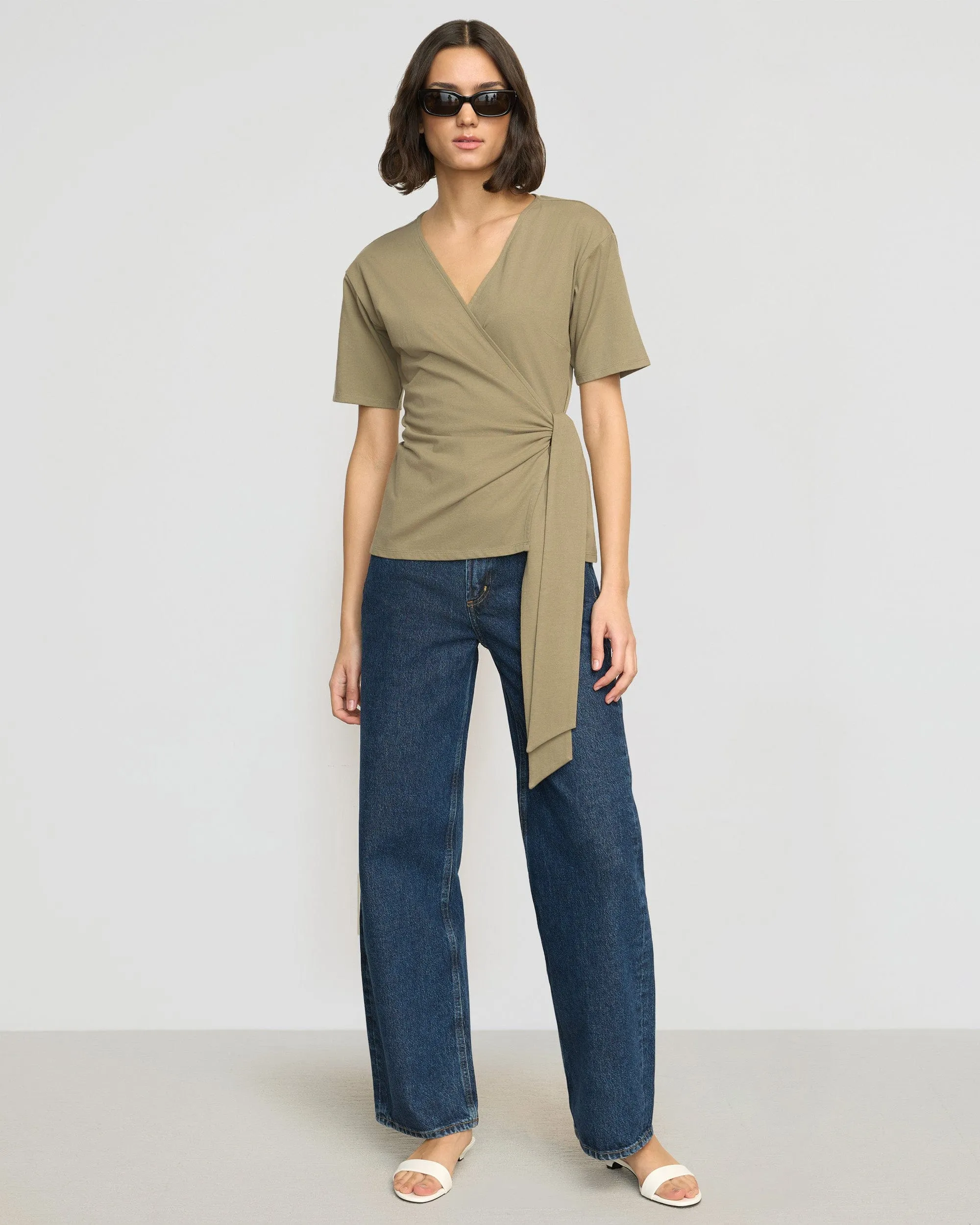 Sena Organic Cotton Wrap Tee