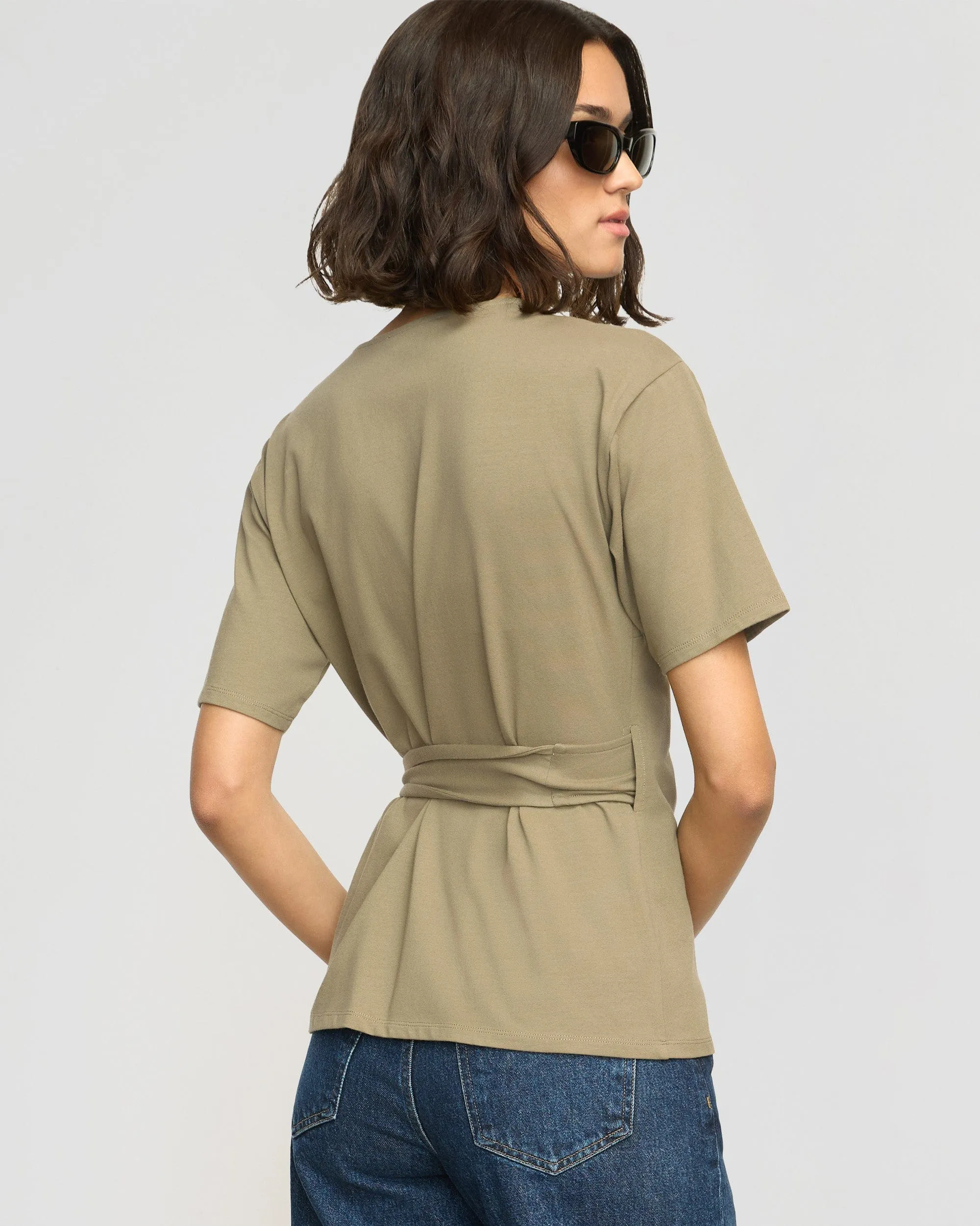 Sena Organic Cotton Wrap Tee