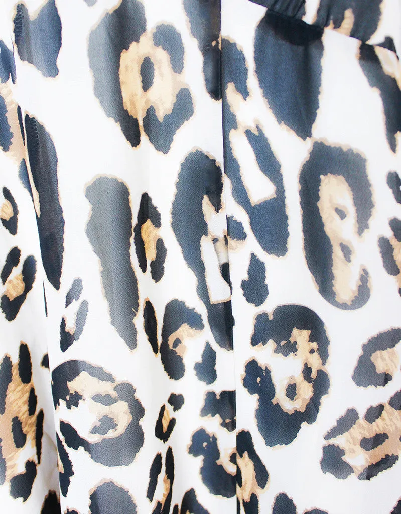 Show Me Your Mumu Winona Strappy Dress in Late Night Leopard