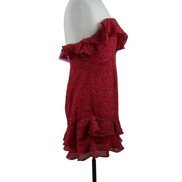 SHOWPO Saints   Secrets NWT Beth Red Ruffle Dress Size Medium