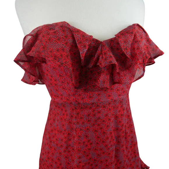 SHOWPO Saints   Secrets NWT Beth Red Ruffle Dress Size Medium