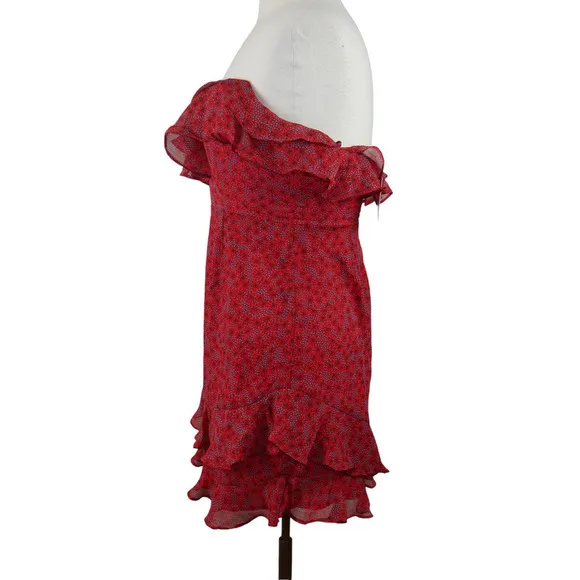 SHOWPO Saints   Secrets NWT Beth Red Ruffle Dress Size Medium