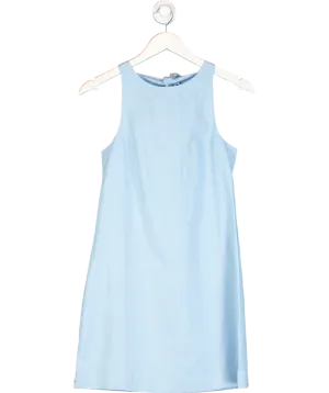 Sinead Keary Blue "The Victoria" - Linen Bow Dress UK 6