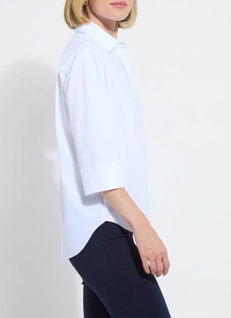 Sophie 3/4 Sleeve Cropped Shirt