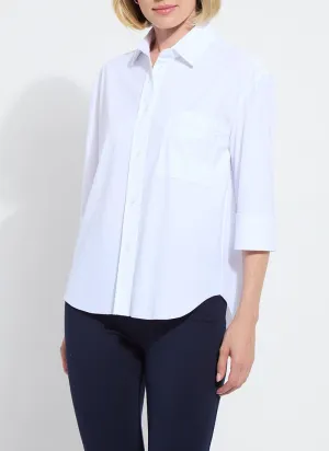 Sophie 3/4 Sleeve Cropped Shirt