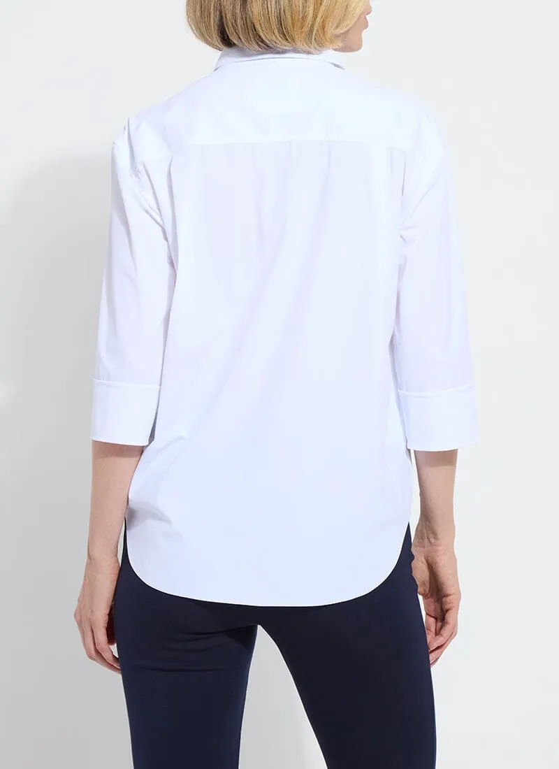 Sophie 3/4 Sleeve Cropped Shirt