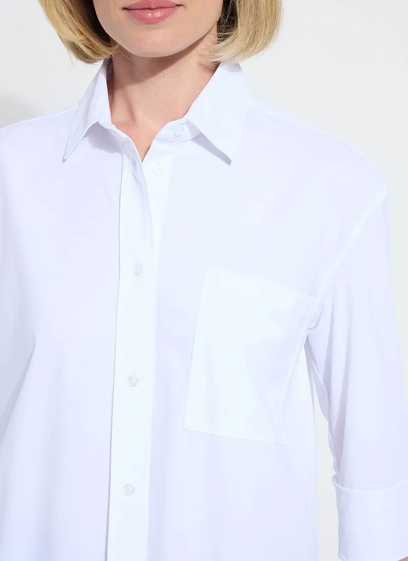 Sophie 3/4 Sleeve Cropped Shirt