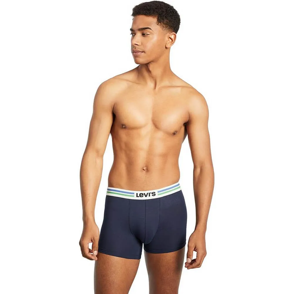 Súprava 3 kusov boxeriek Levi's® Giftbox Athleisure Elastic Boxer Brief bordová/šedá/tmavomodrá
