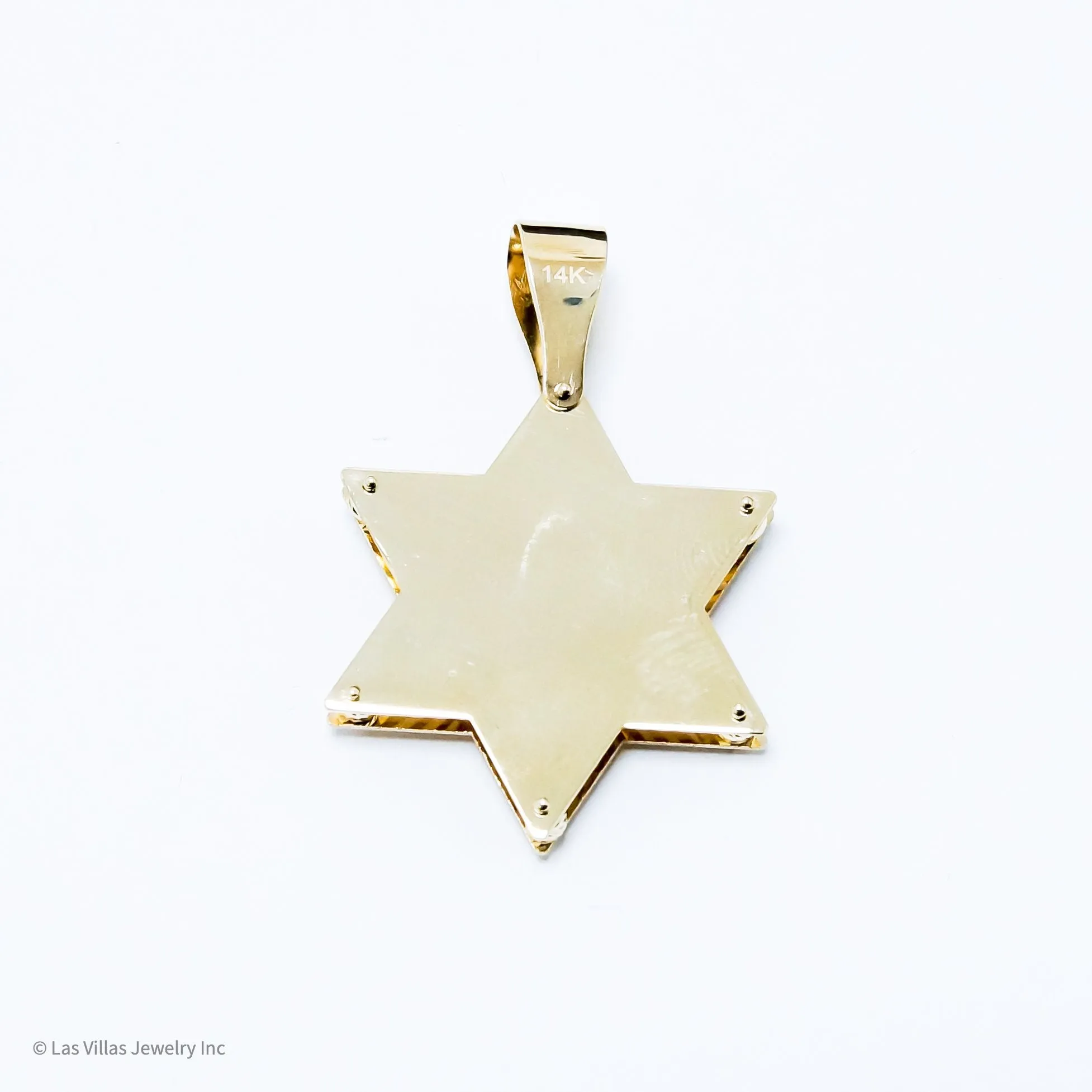 Star of David 3D Pendant 14K Gold