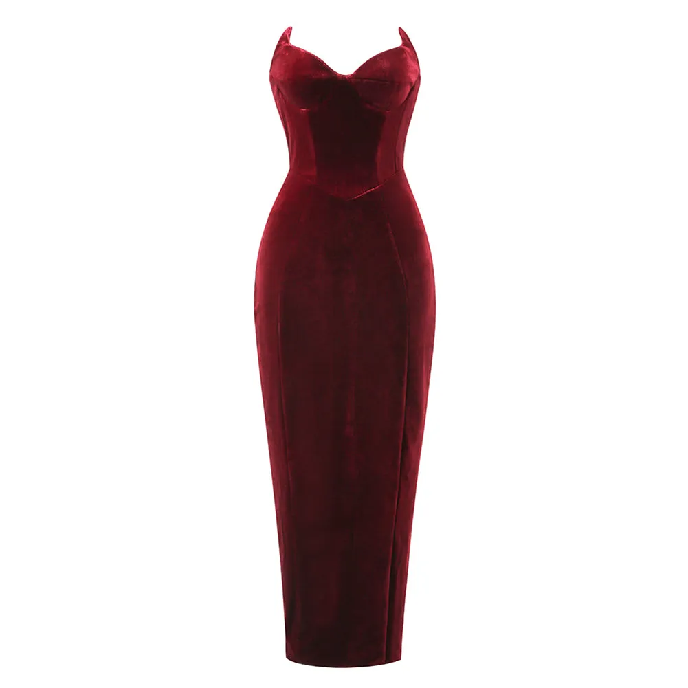 Strapless Sleeveless Elegant Dress KLYF1057