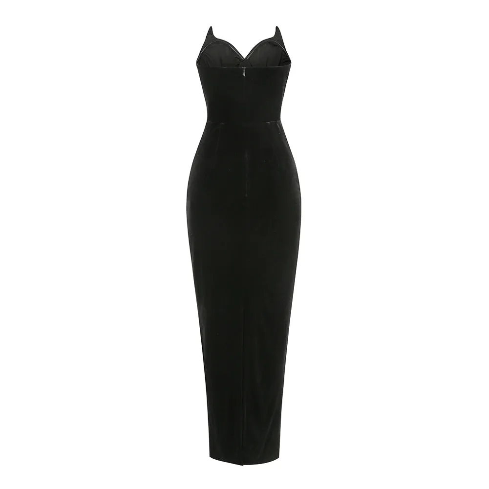 Strapless Sleeveless Elegant Dress KLYF1057