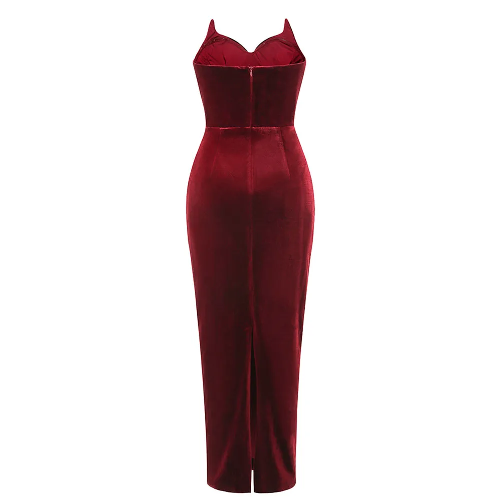 Strapless Sleeveless Elegant Dress KLYF1057