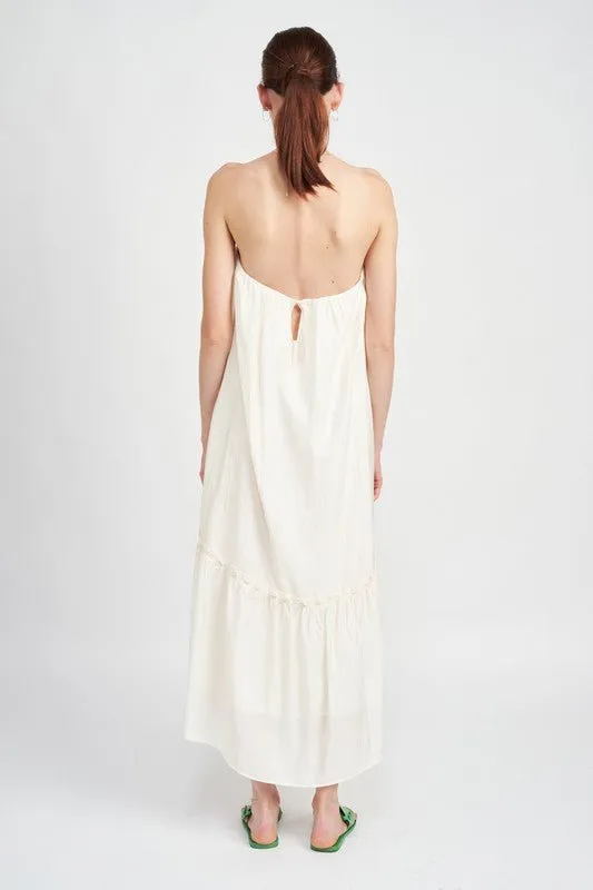Strapless Tiered Maxi Dress