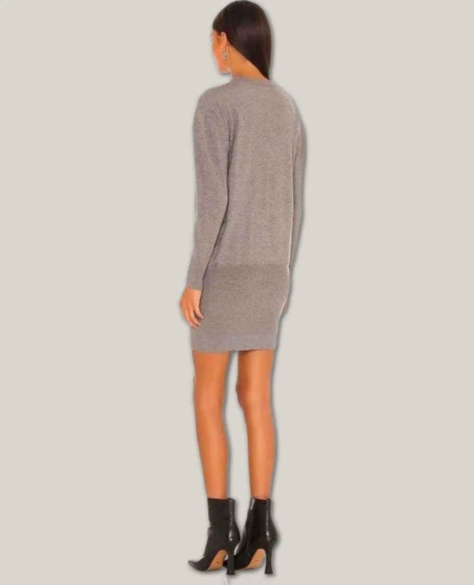 Sweater Tunic Dress Grey