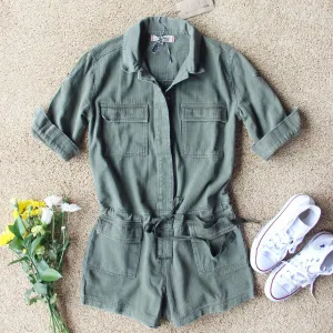 Sweetly Olive Romper