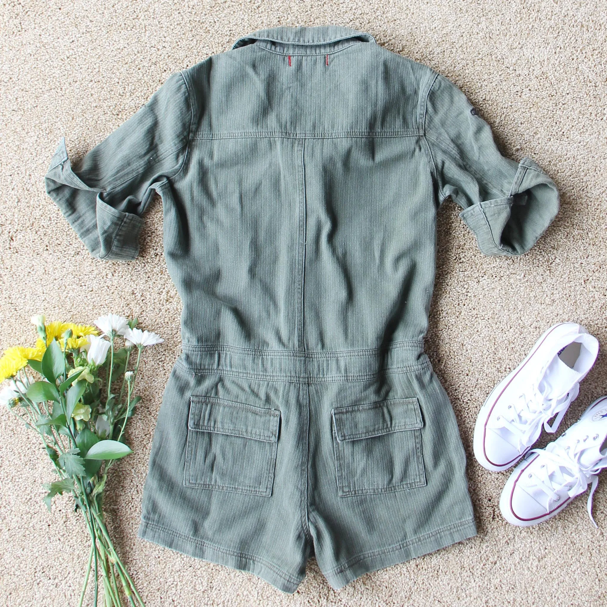 Sweetly Olive Romper