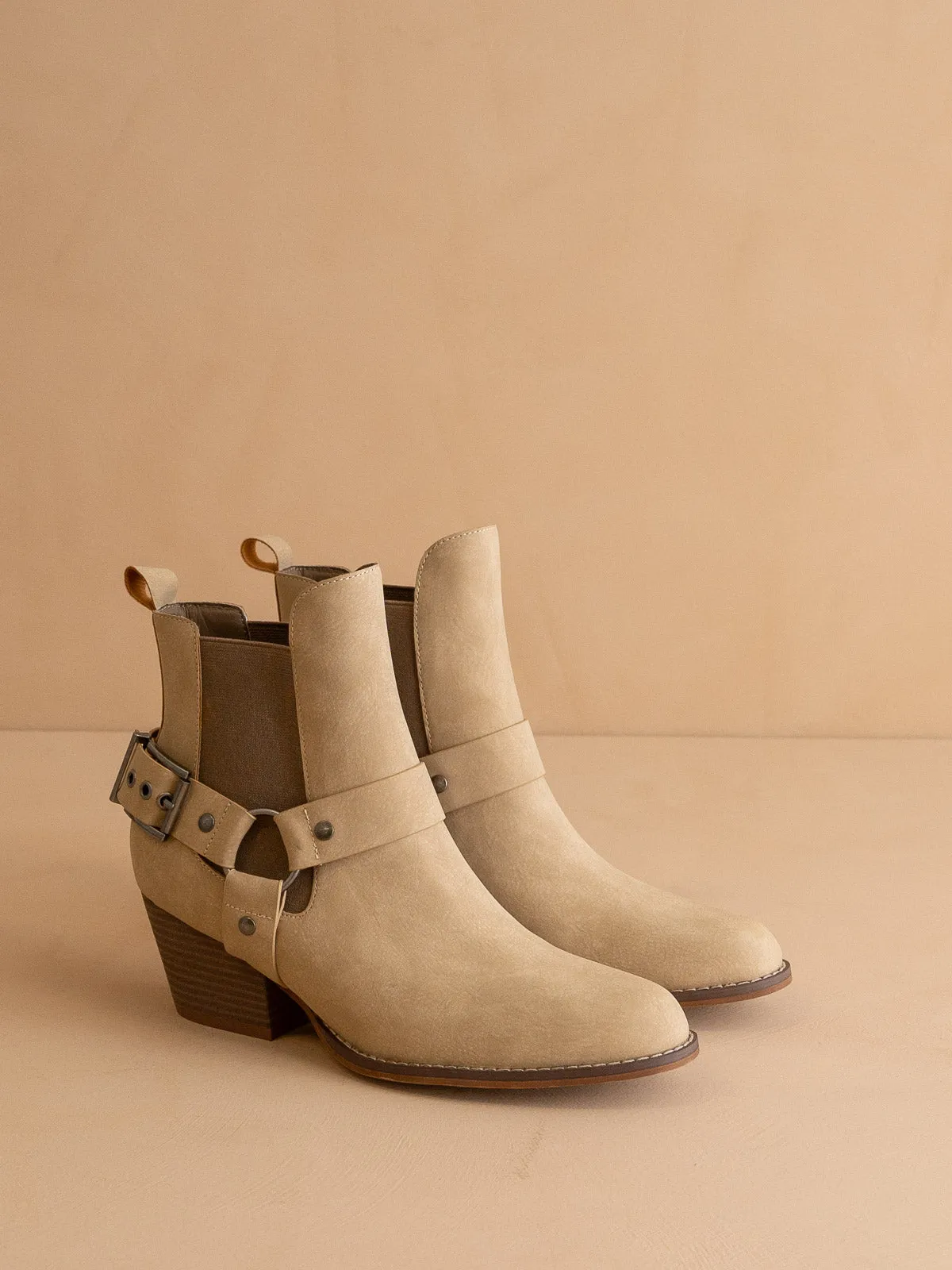 The Colt | Khaki Motorcycle Bootie