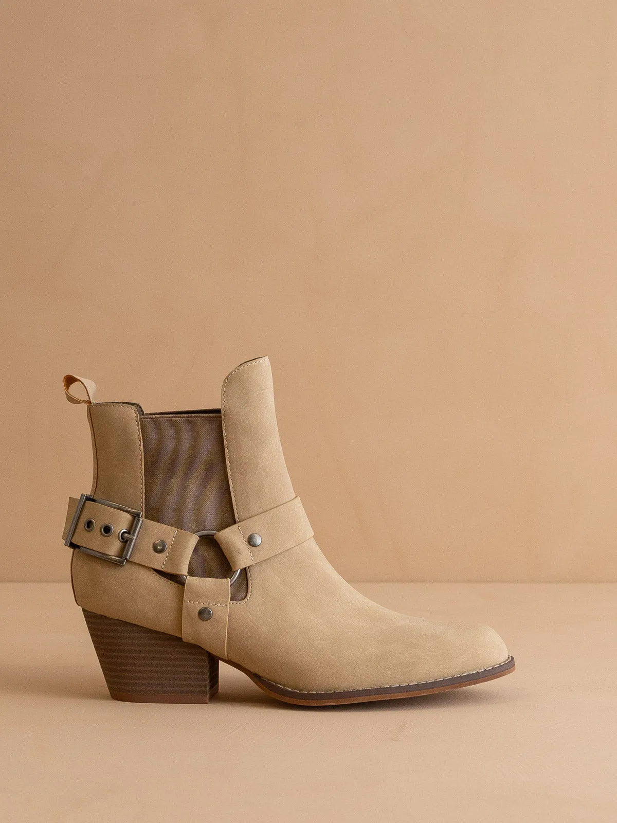 The Colt | Khaki Motorcycle Bootie