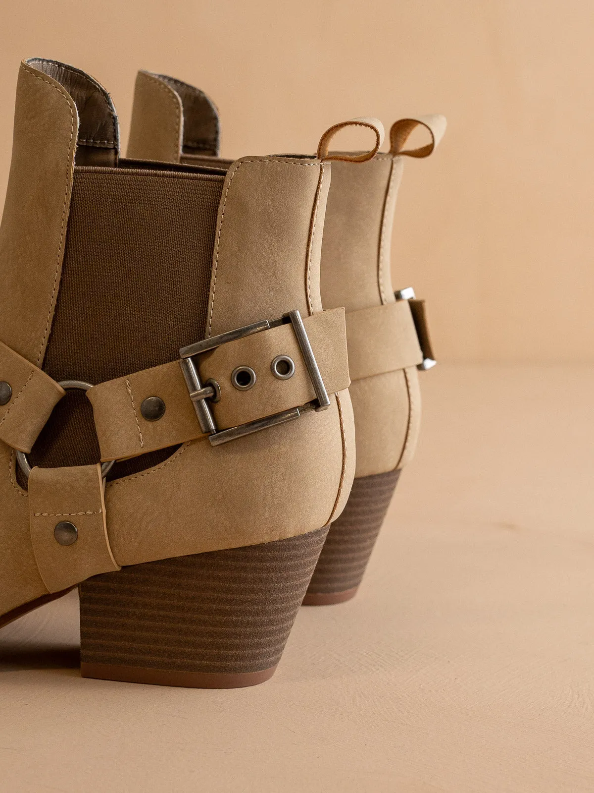 The Colt | Khaki Motorcycle Bootie