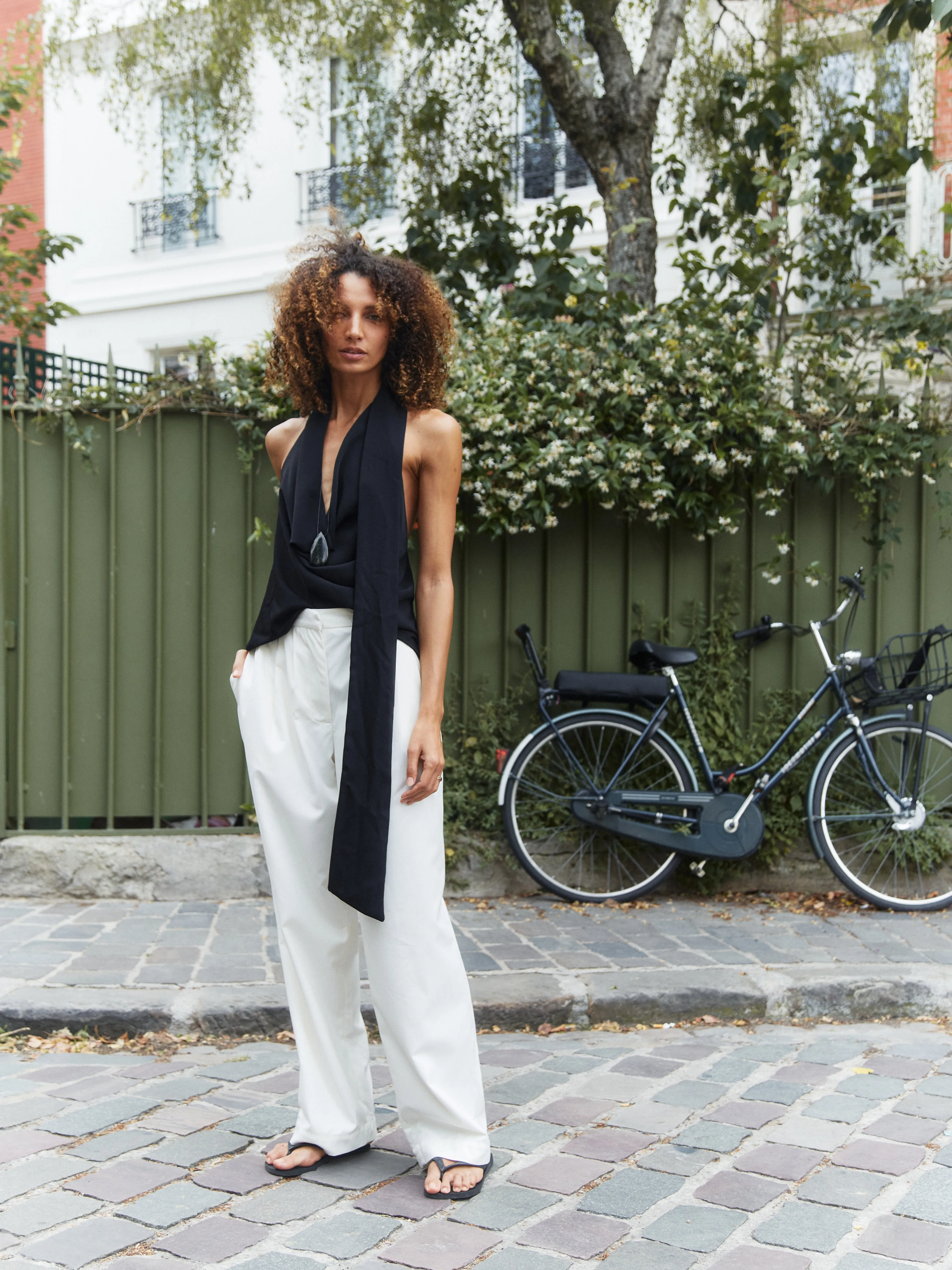 The Halter Top in Crepe