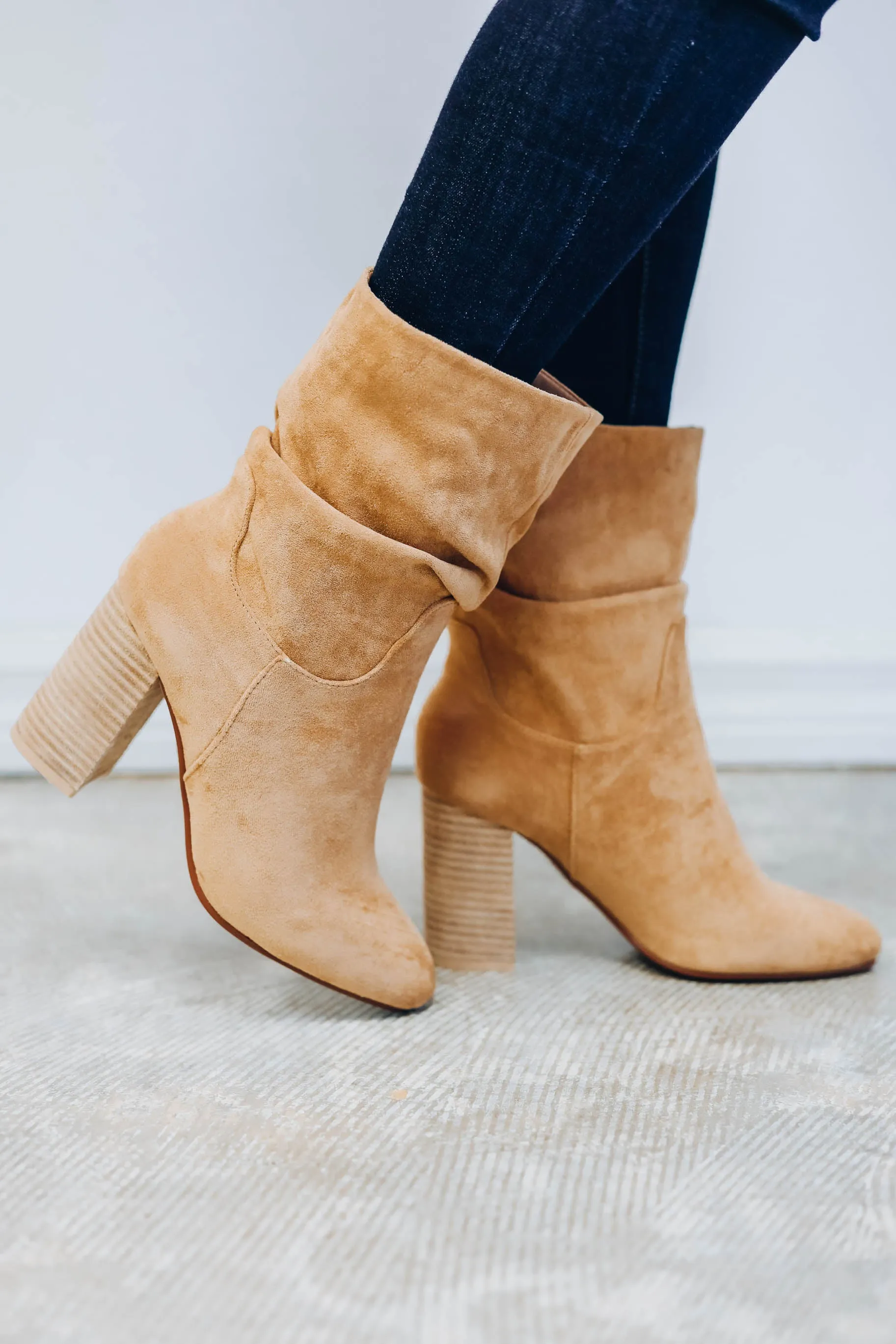 Toffee Slouch Bootie
