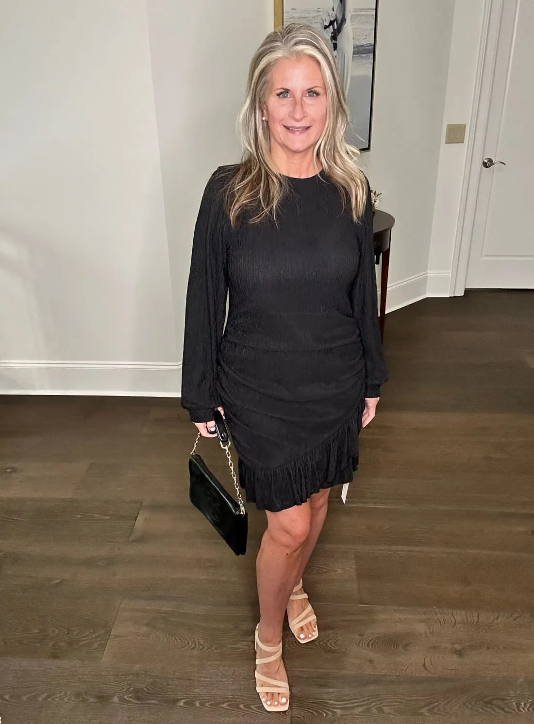 Travel-Ready Flattering Mini Dress with Ruching