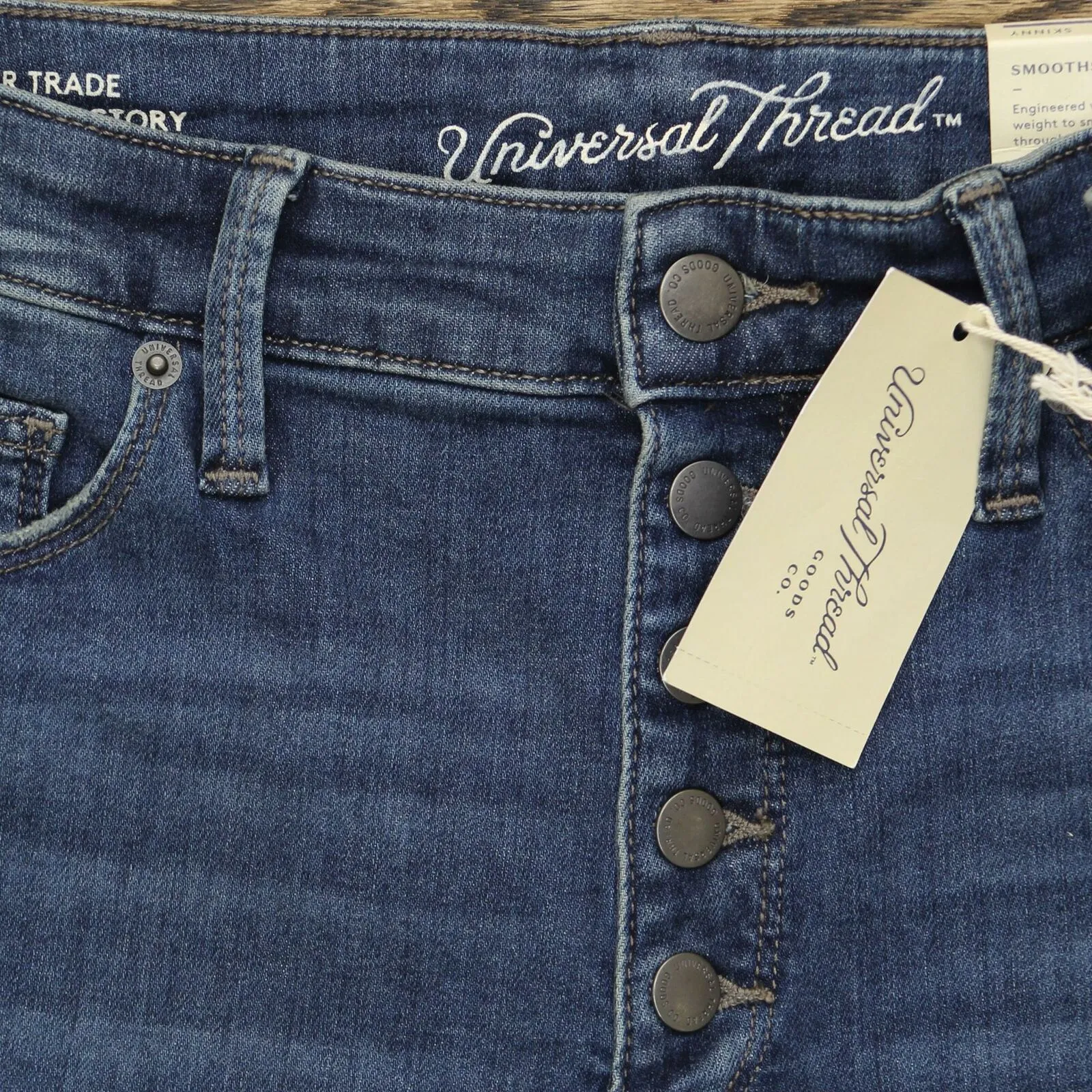 Universal Thread Women's Button Fly Super-High Rise Skinny Jeans