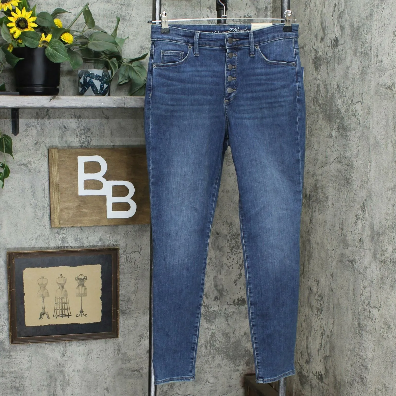 Universal Thread Women's Button Fly Super-High Rise Skinny Jeans