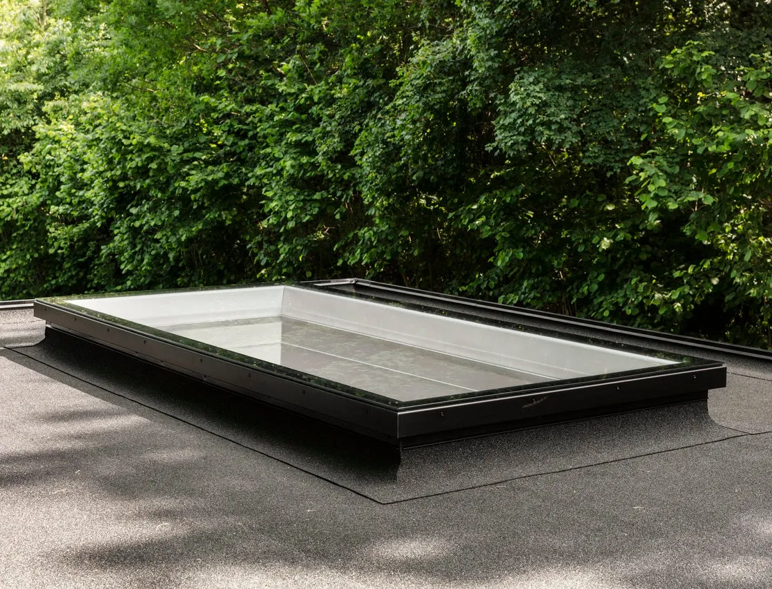 VELUX CFU 060060 S00M Fixed Flat Glass Rooflight Package 60 x 60 cm (Including CFU Triple Glazed Base & ISU Flat Glass Top Cover)
