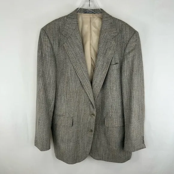 Vintage Haggar Grey Tweed Oversized Boyfriend Blazer